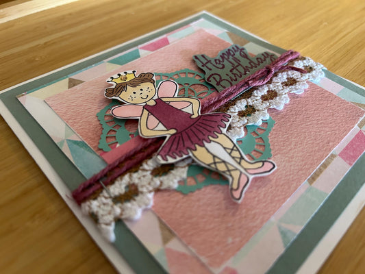 Happy Birthday | Ballerina | Greeting Card | Handmade | Celebrate |