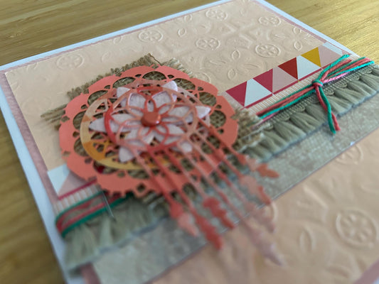 Handmade | Greeting Card | Just Because | Birthday | Celebration | Thank You | Friendship | Dreamcatcher