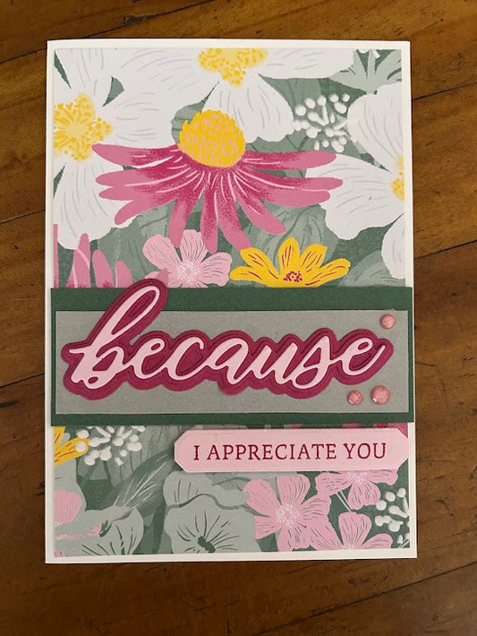 Because I Appreciate You | Grateful | Thank You | Just Because