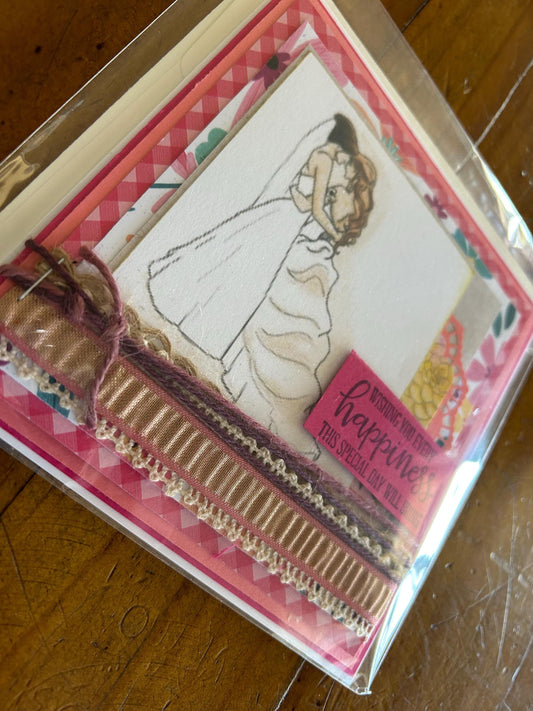 Wedding | Love | Special Day | Handmade | Card | Marriage | Celebration | Ladies | Beautiful Card