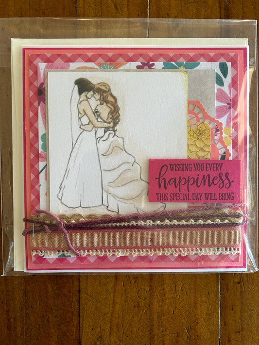 Wedding | Love | Special Day | Handmade | Card | Marriage | Celebration | Ladies | Beautiful Card