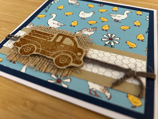 Handmade | Greeting Card | Birthday | Celebration | Little Boy | Boy | Quarry Truck | Truck | Adventure | Fun | Adventure | Farm