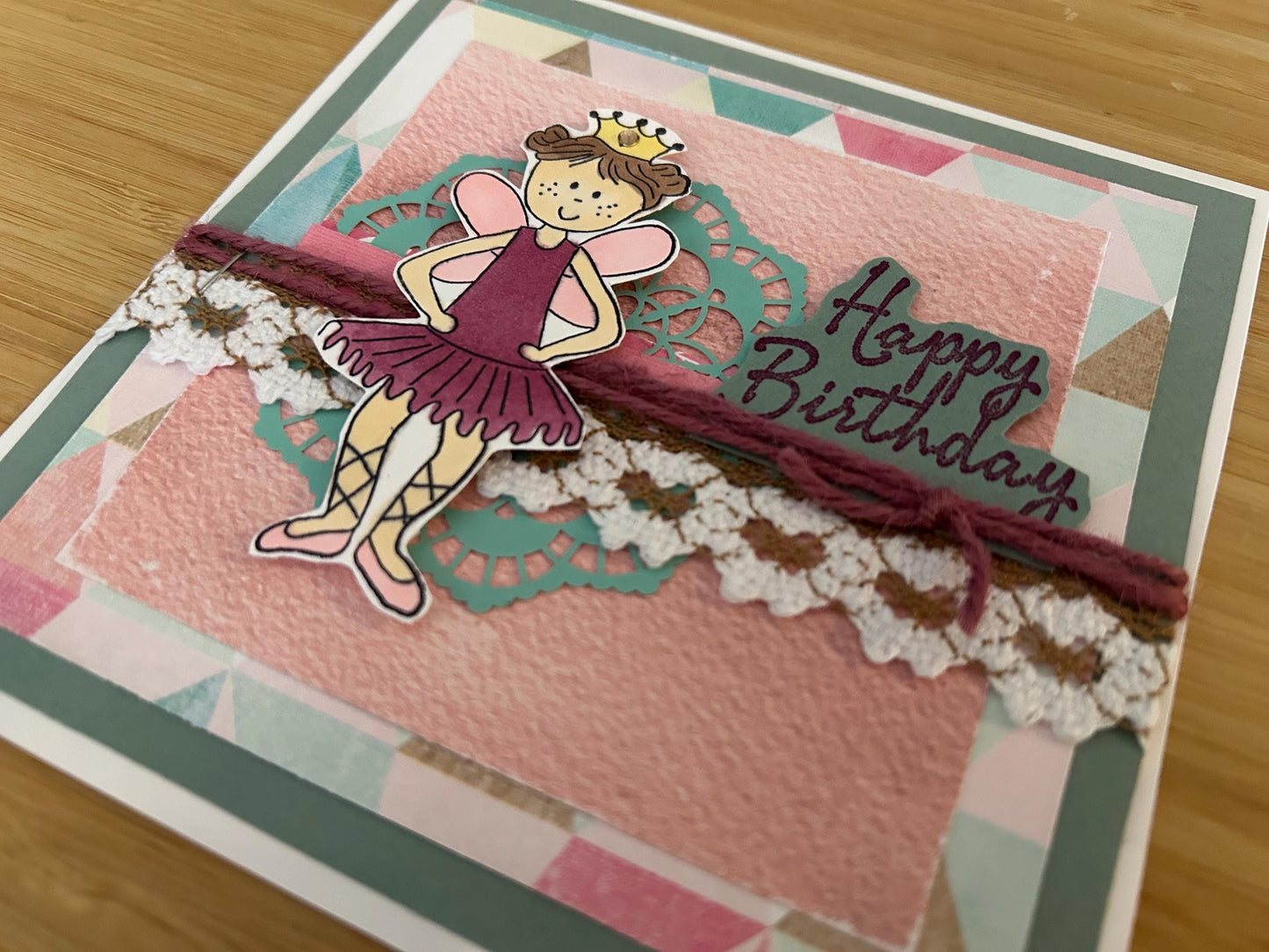 Happy Birthday | Ballerina | Greeting Card | Handmade | Celebrate  |