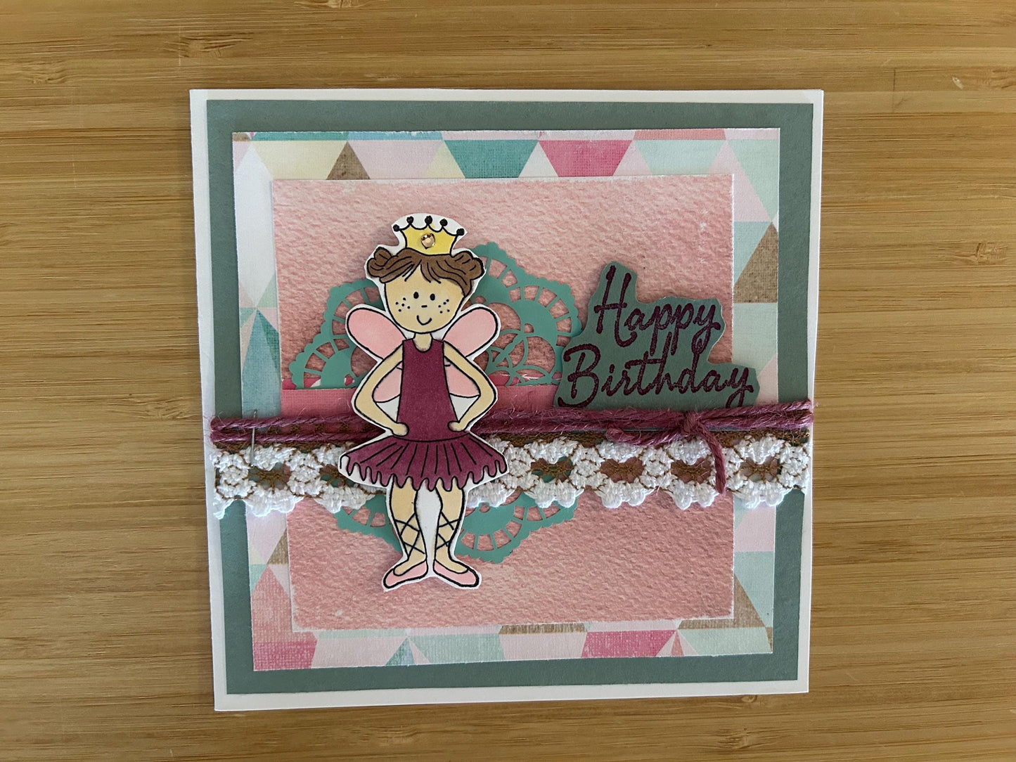 Happy Birthday | Ballerina | Greeting Card | Handmade | Celebrate  |