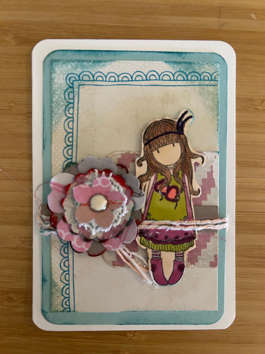 Ballerina | Greeting Card | Handmade | Celebrate  | Vintage